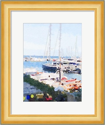 Framed Watercolor Naples Print
