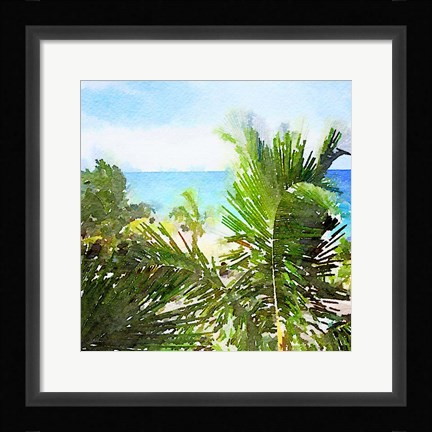 Framed Watercolor Vero Beach Print