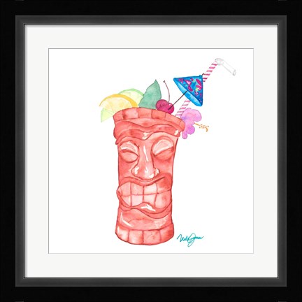 Framed Tiki Bar Tonics I Print