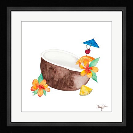 Framed Tiki Bar Tonics II Print