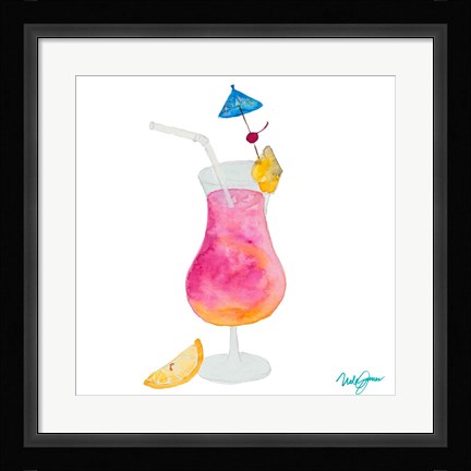 Framed Tiki Bar Tonics IV Print