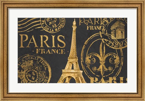 Framed Letters from Paris II Print