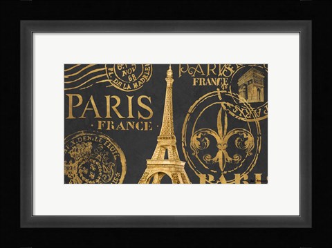 Framed Letters from Paris II Print