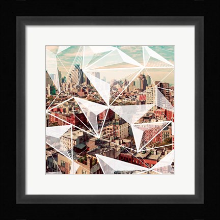 Framed Geometric Rivington I Print