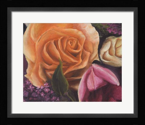 Framed Among the Roses Print
