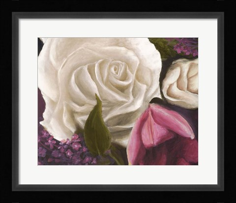 Framed Among the White Roses Print