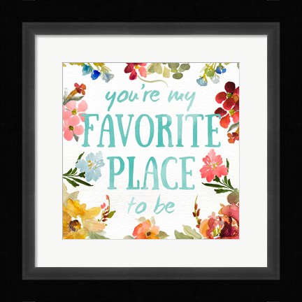 Framed Sweetest To Be II Print