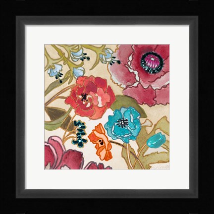 Framed Le Jardin Colorful II Print