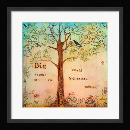 Framed Big Things Print