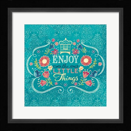 Framed Enjoy the Little Things I Print