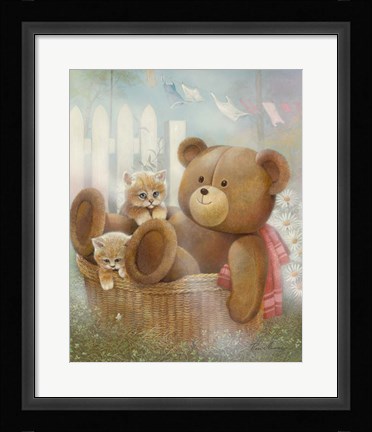 Framed Hanging Around Print