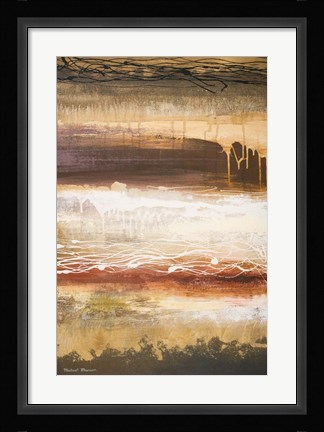 Framed White Wahn I Print