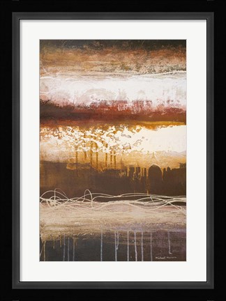 Framed White Wahn II Print