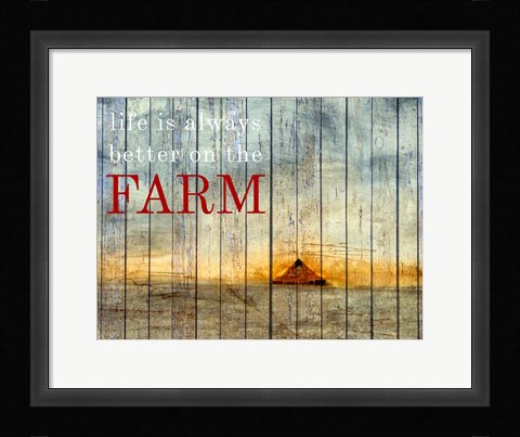 Framed On the Farm I Print