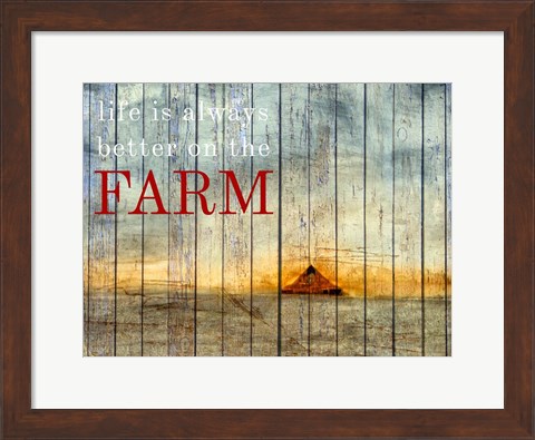 Framed On the Farm I Print