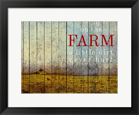Framed On the Farm II Print
