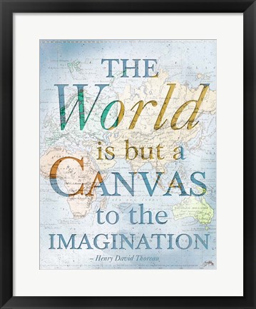 Framed World is a Canvas Print