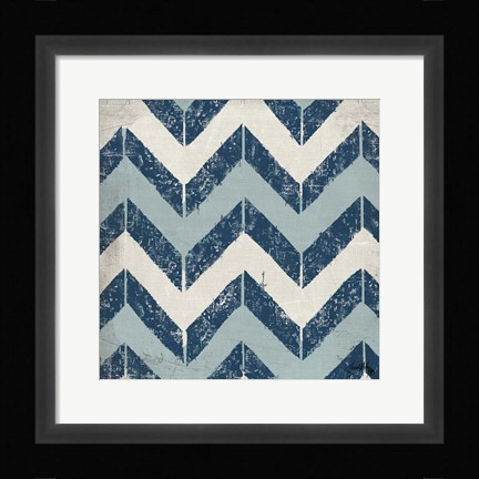 Framed Blue Modele I Print