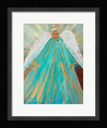 Framed Sing Your Heart Out Angel Print