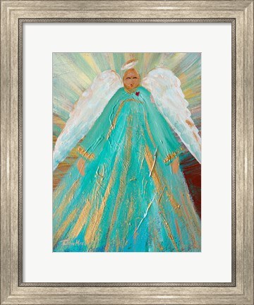 Framed Sing Your Heart Out Angel Print