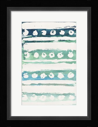 Framed Watercolor Pattern VI Print
