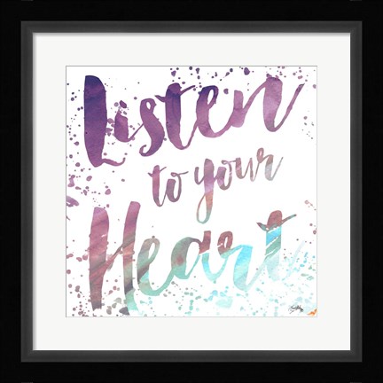 Framed Bright Wise Thoughts I Print