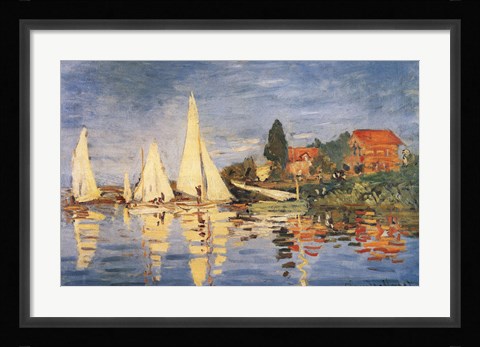 Framed Regatta at Argenteuil Print
