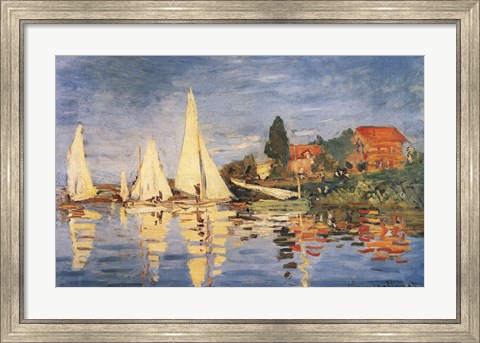 Framed Regatta at Argenteuil Print