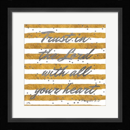 Framed Trust The Lord Print