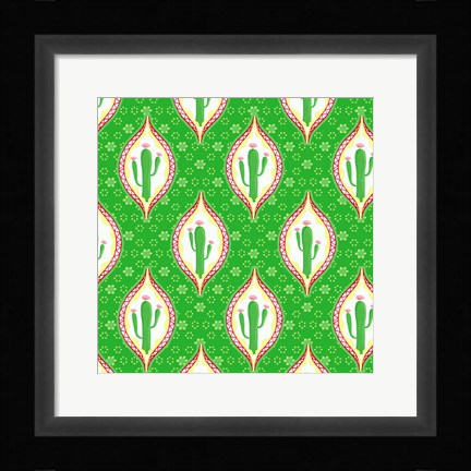 Framed Chili Fiesta Pattern I Print
