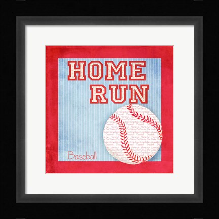 Framed Sports Fan I Print