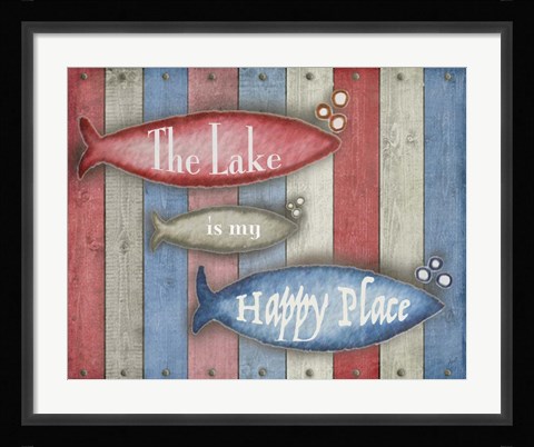 Framed Lake Place Print