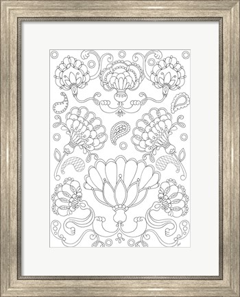 Framed Floral Chain II Print