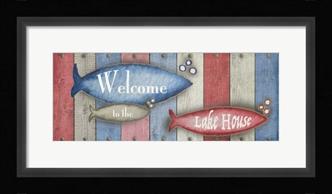 Framed Lake Place II Print