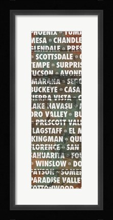 Framed Phoenix Wood Type Print