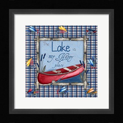 Framed On the Lake I Print