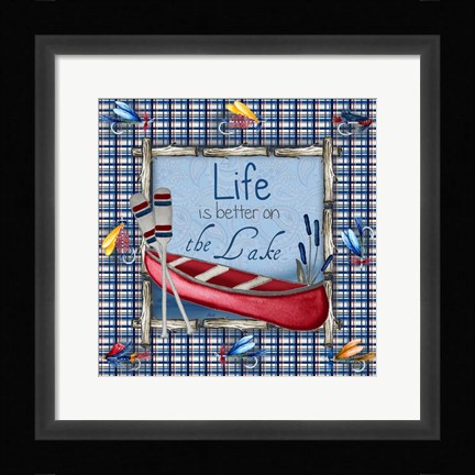 Framed On the Lake II Print