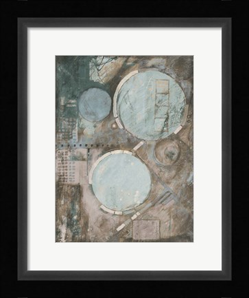 Framed Teal Jester Print