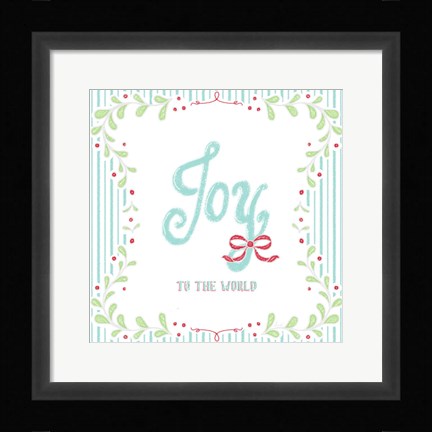 Framed Christmas Wreath IV Print