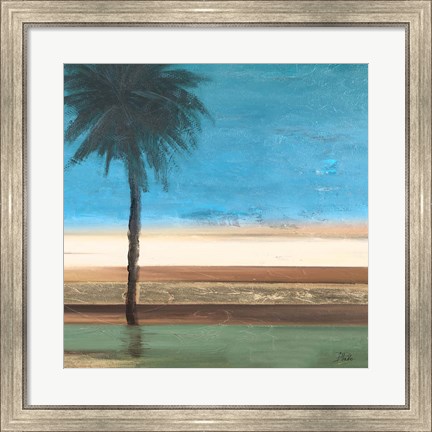 Framed Coastal Palms III Print