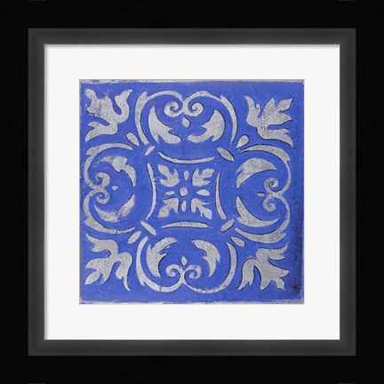 Framed Violet Mosaic Print