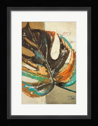 Framed Contemporary Leaves II Print