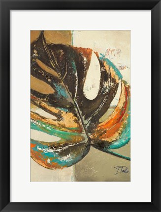 Framed Contemporary Leaves II Print