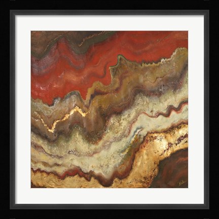 Framed Lava Flow Square Print