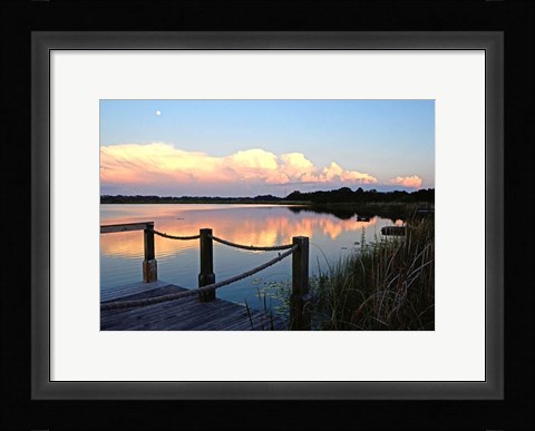 Framed Lake Saunders I Print