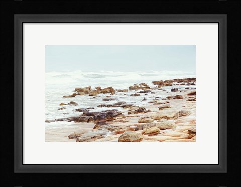Framed Rock Beach Print