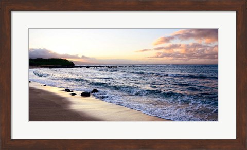 Framed Sunset Beach Print