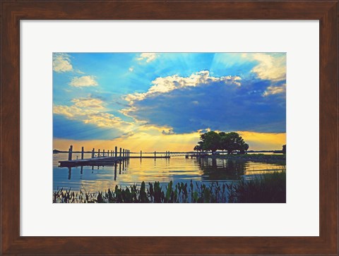 Framed Lake Dora Sunset Print