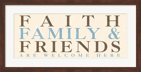 Framed Family Phrase I Print