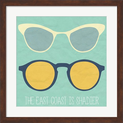 Framed East Coast I Print